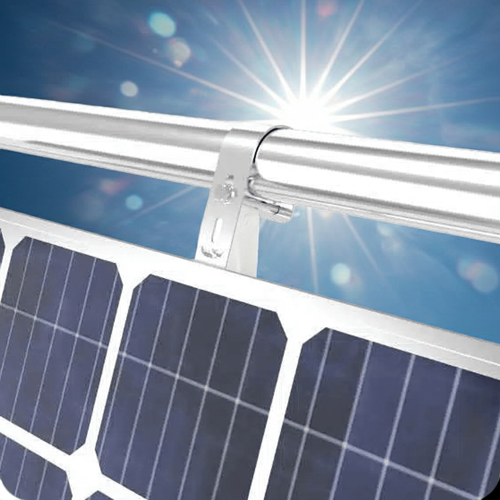 Einfache Balkonkraftwerk für 2 Panels PV-Halterung