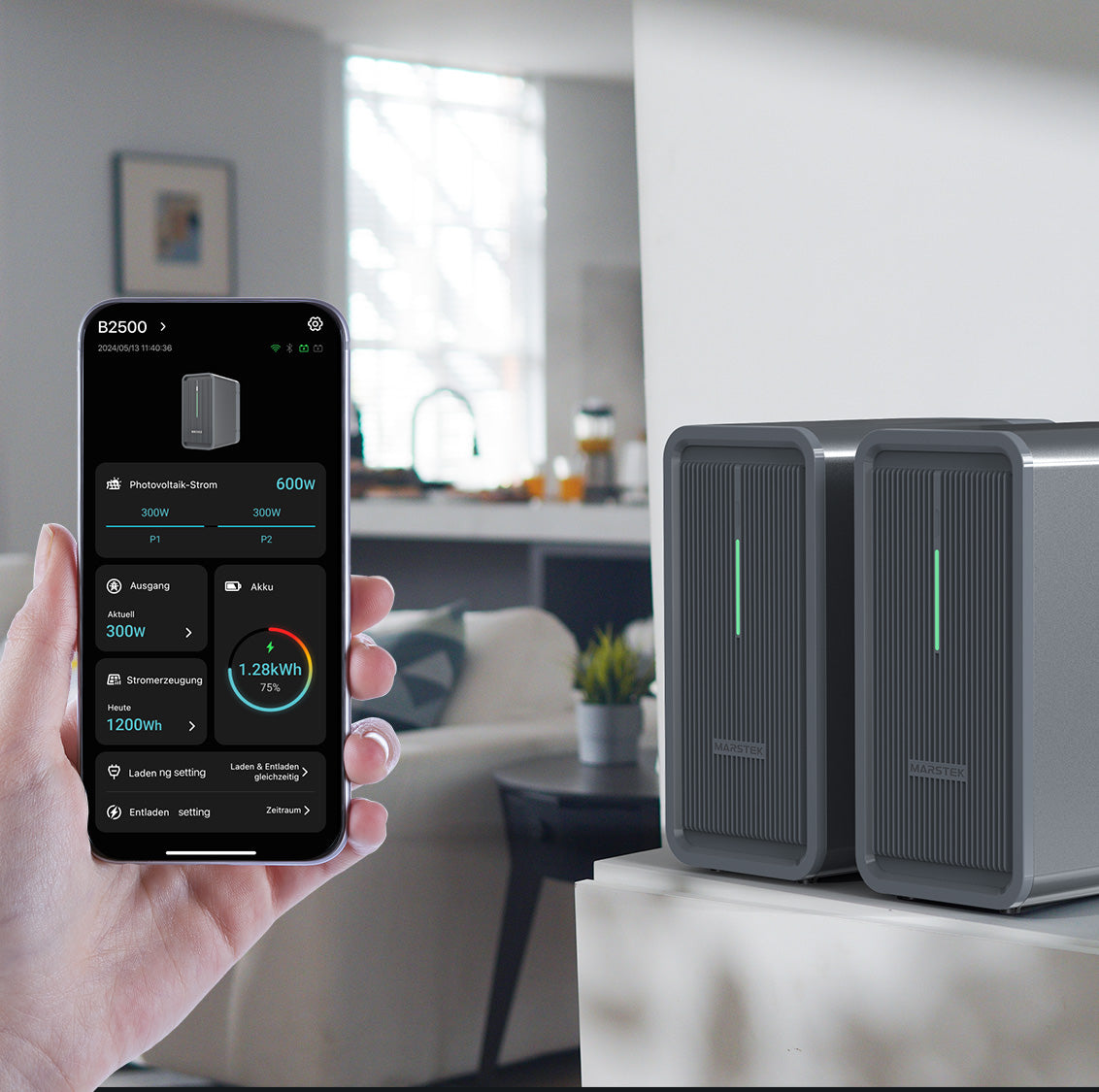 MARSTEK SATURN-C Balkon-Solarbatterie. 2,24kWh B2500