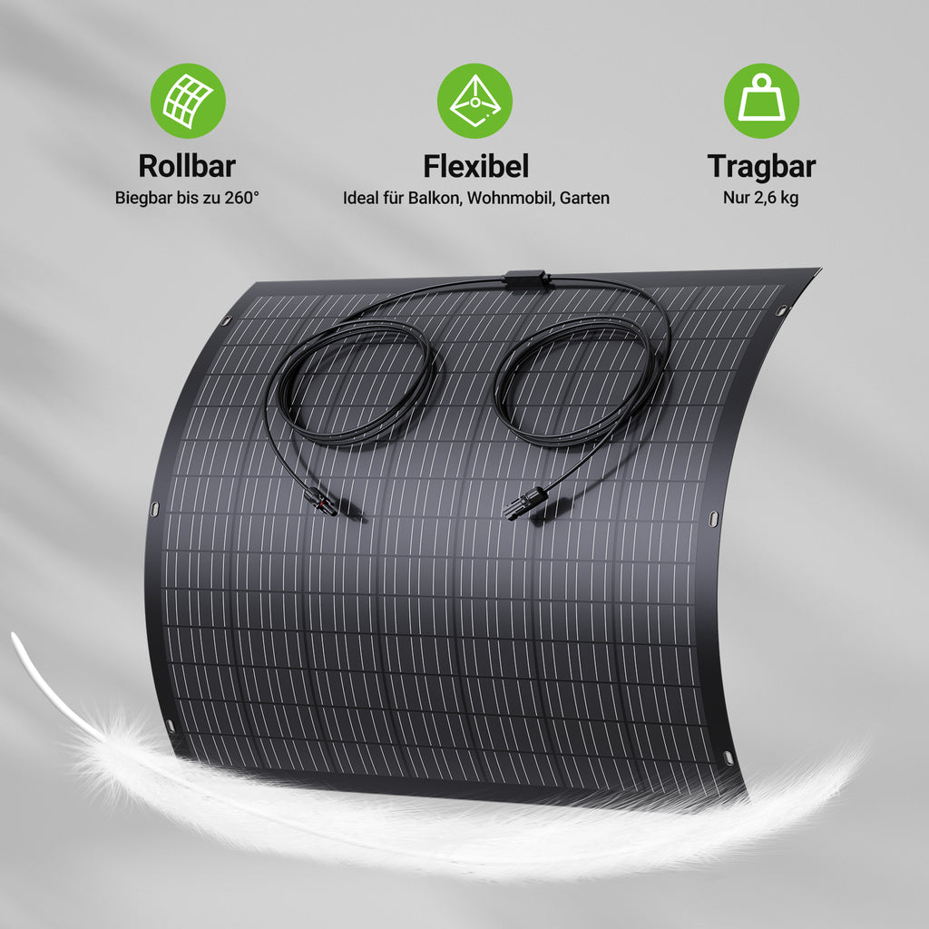 Flexibles 240W Monokristall-Solarmodul für nachhaltige Energieversorgung