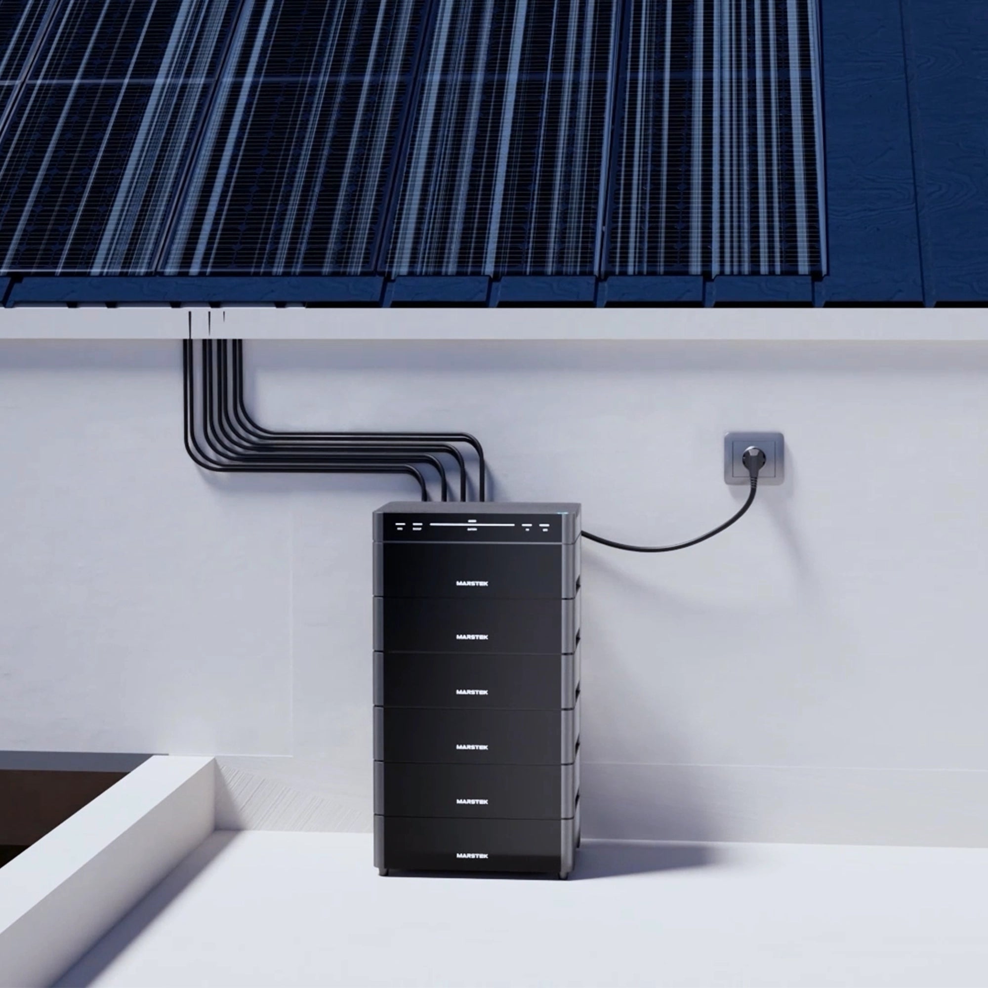 Marstek Venus A Solarspeicher 2120 Wh, Stromspeicher 4MPPT Solareingänge bis zu 2,4kW, Plug & Play Speicherlösung für Balkonkraftwerk & PV-Anlage, Erweiterbar