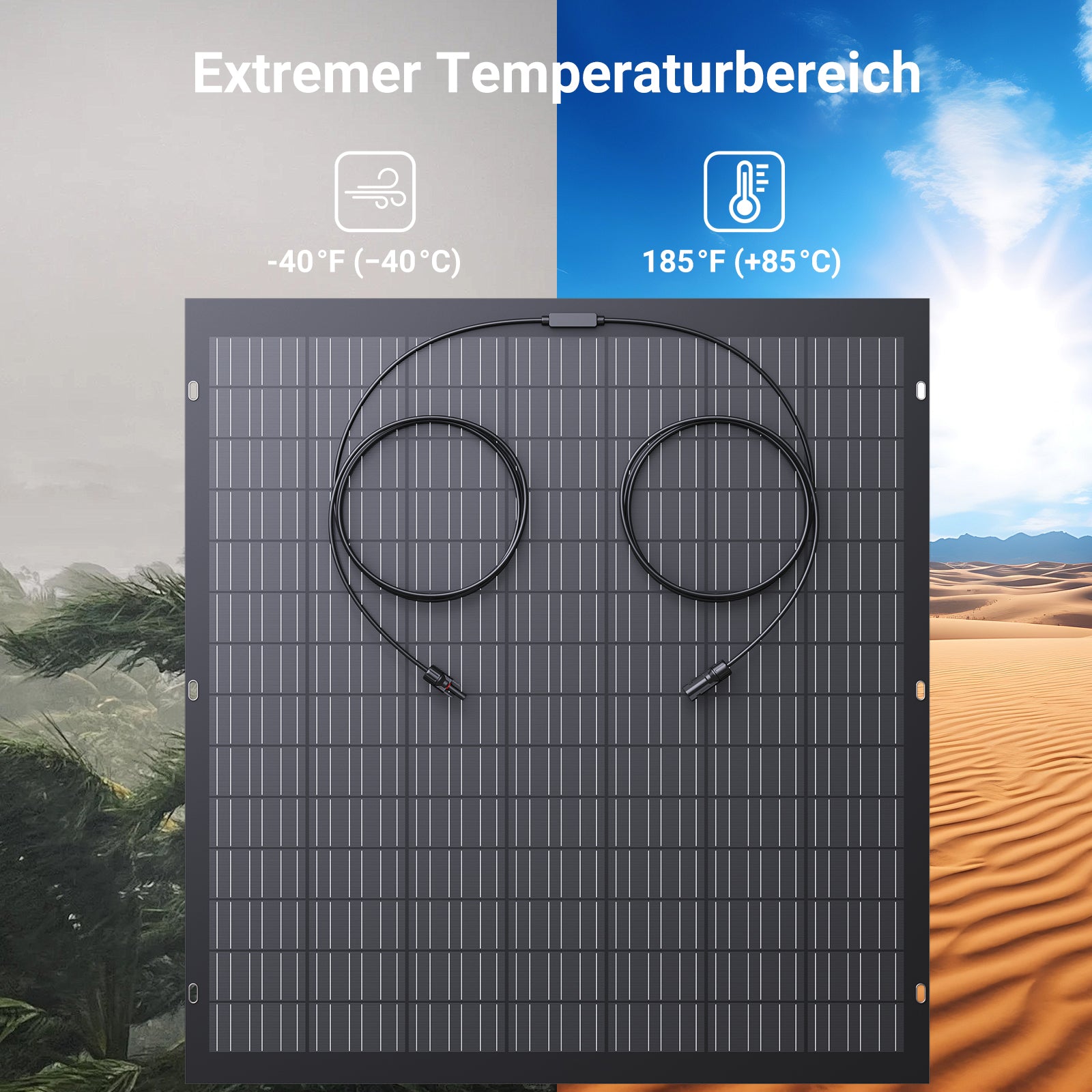 Flexibles 240W Monokristall-Solarmodul für nachhaltige Energieversorgung