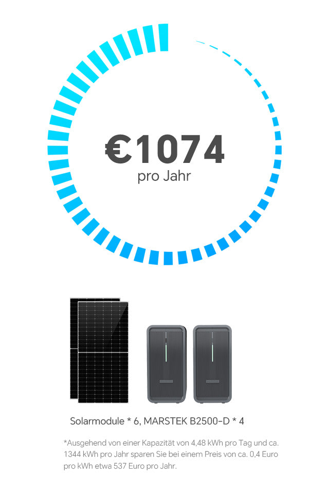 MARSTEK SATURN-C Balkon-Solarbatterie. 2,24kWh B2500