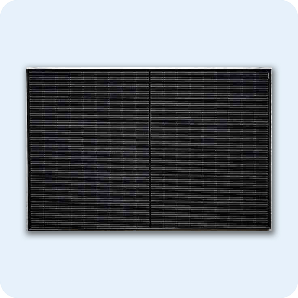 Balkonkraftwerke: Premium - Voll schwarzes bifaziales Glasmodul. Effiziente Solarenergie für Ihren Balkon