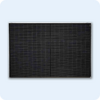 Balkonkraftwerke: Premium - Voll schwarzes bifaziales Glasmodul. Effiziente Solarenergie für Ihren Balkon