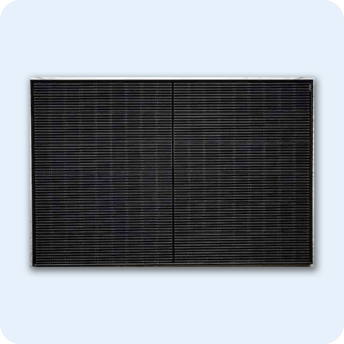 Balkonkraftwerke: Premium - Voll schwarzes bifaziales Glasmodul. Effiziente Solarenergie für Ihren Balkon