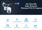 WLAN_Solar_IP_PTZ_CCTV_Kamera mit Solar 