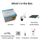 Tuya Batterie / WLAN Solar IP PTZ CCTV Kamera mit Solar